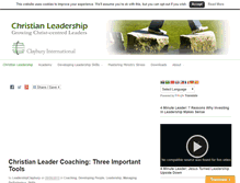 Tablet Screenshot of christian-leadership.org